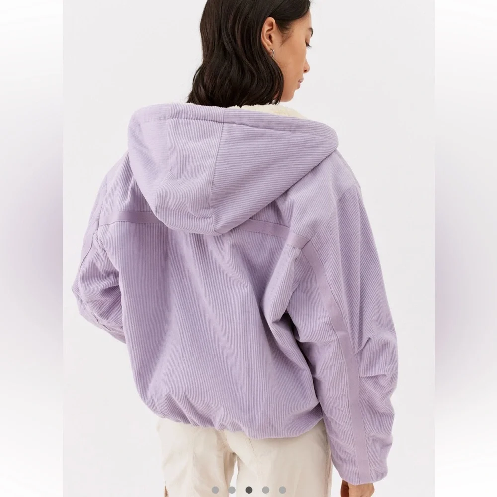 Urban Outfitters Corduroy Zip-Up Hooded Jacket - Picture 2 of 4